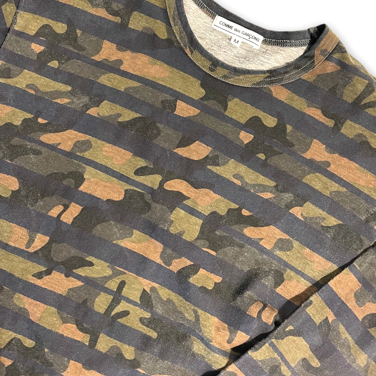 COMME DES GARCONS CAMO X STRIPE LONG SLEEVE