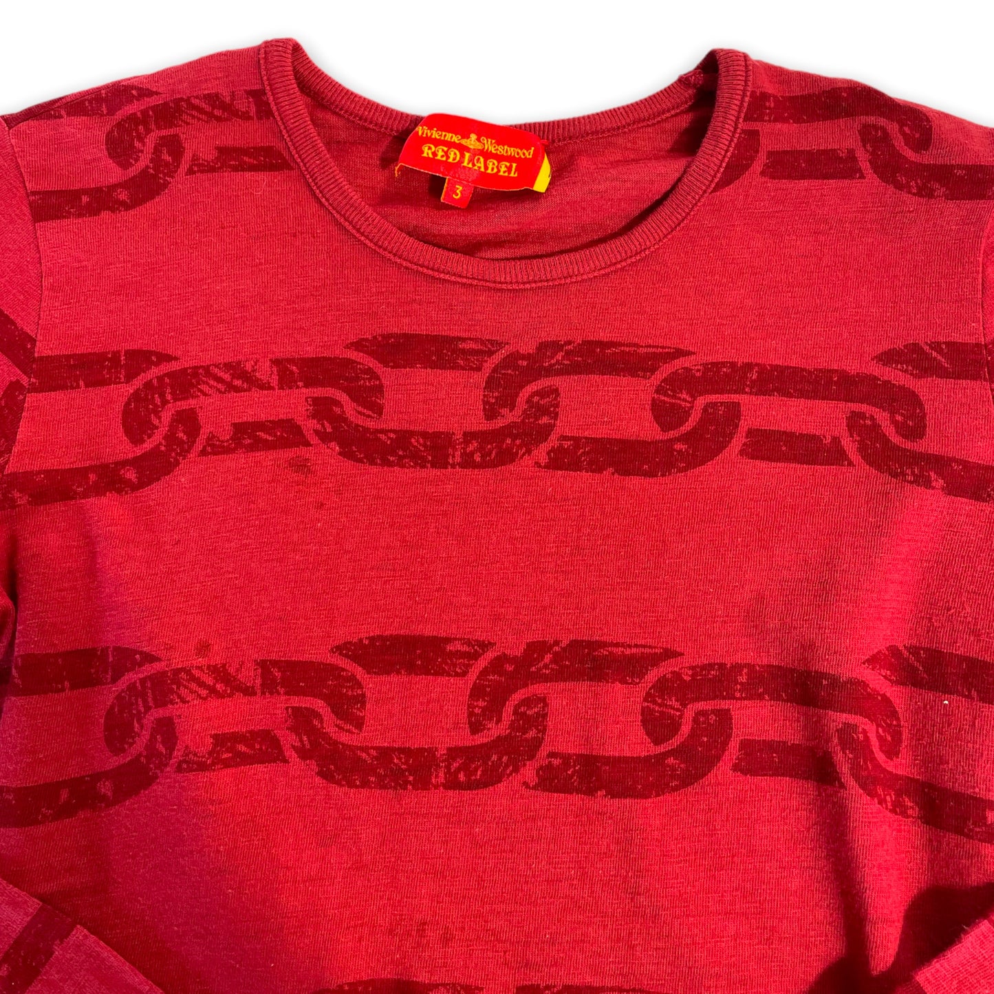 VIVIENNE WESTWOOD RED LABEL CHAIN PRINT TEE